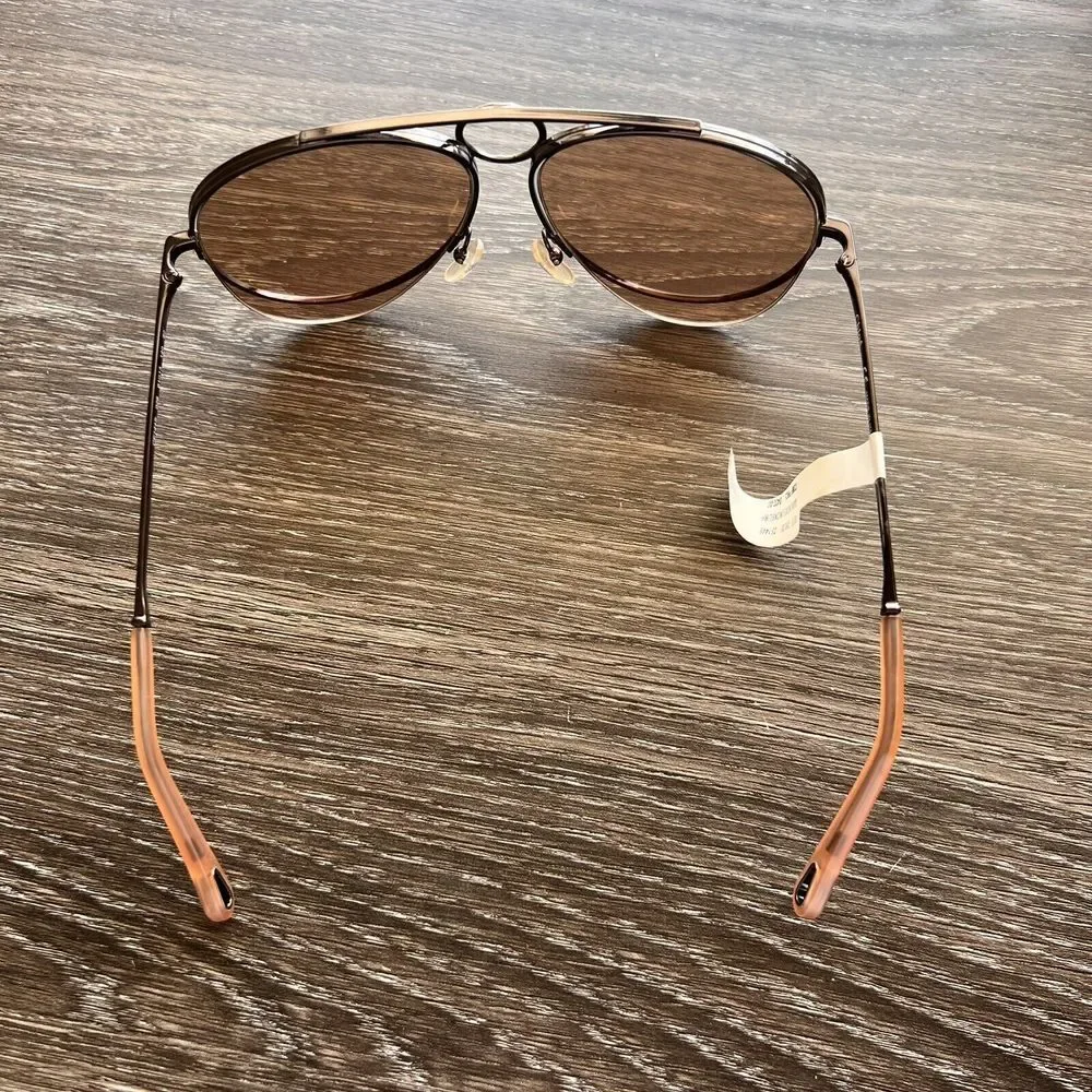 Chloe Romie 61mm Aviator Sunglasses Dark Nickel/Nickel‎ NEW WITH TAGS!